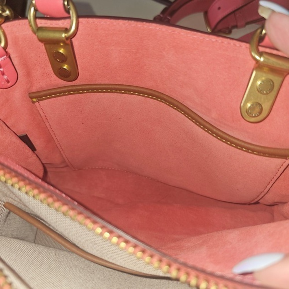 Disney x Coach Rogue 25 Minnie and Mickey watermelon leather suede - Picture 9 of 16